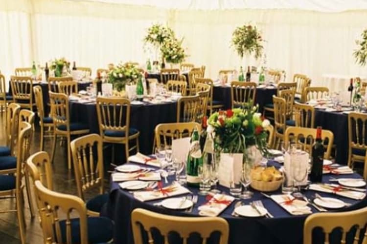 Table & Chairs In Marquee